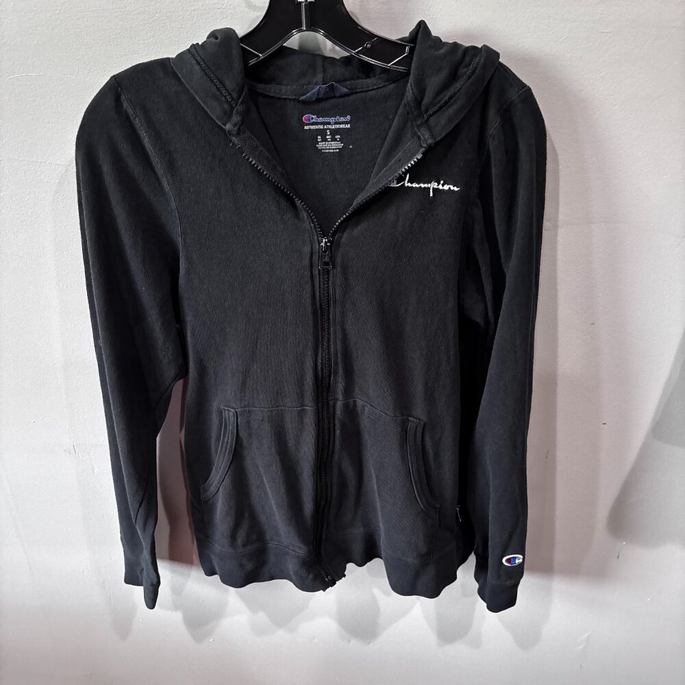 Champion Women's Light weigjht Long Sleeve Full Zip Hoodie with Pockets SZ: S